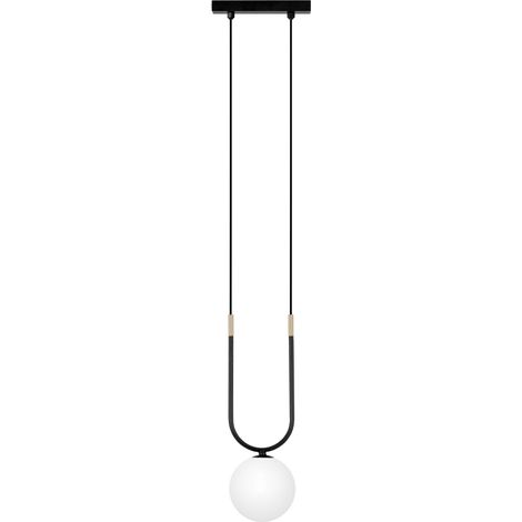 Suspension déco ENZO noire/blanche or 1xG9 10W Kaja (1/3)