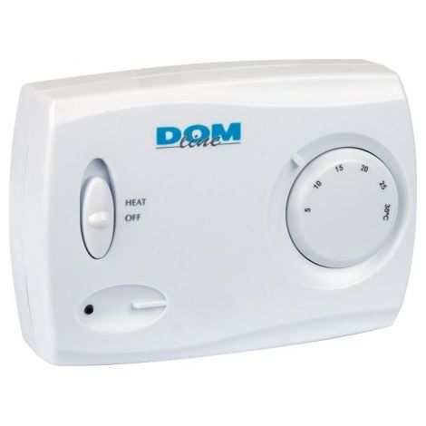 Thermostat d'ambiance filaire 230V – Plage de température 0-40°C – Charge résistive 5(3)A – Contrôle chauffage fioul, gaz, électricité – Bricolage Direct (1/2)