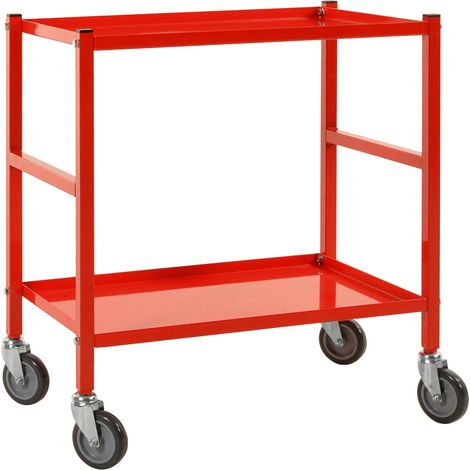 Kongamek Tischwagen 625x414mm Ladefläche in rot ohne Bremse (1/3)