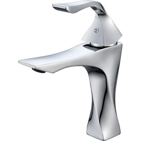 Black/chrome bathroom sink faucet, high/low brass mixer tap for hot and cold water, single lever/short chrome finish