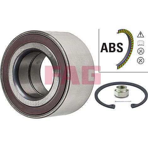 Kit de roulements de roue FAG 713 6449 70 BUICK 1603022 9003000 93168535