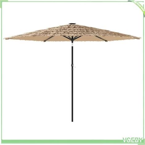 Parasol de jardin - FAFEICY - 4005105 - Carré 288x288x225 cm - Mât acier - Mécanisme à manivelle (1/5)