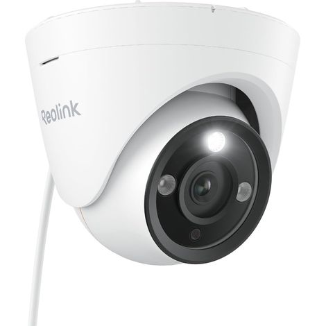 4K Ultra HD 12MP Caméra Surveillance PoE avec Projecteur, Détection Personne/Véhicule, IP Extérieure avec Vision Nocturne Couleur, Fente pour Carte microSD, RLC-1224A (1/5)