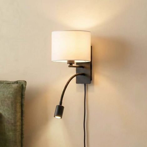 [GEBRAUCHT] B-Ware Lindby Wandleuchte Leselampe LED Florens schwarz 235 cm Lampe Leuchte Spot (1/2)