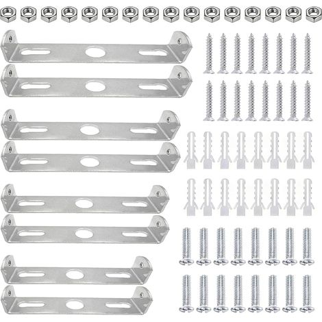 8 Pieces Ceiling Mount Bracket, 80/90/100/110 mm Universal Mounting Bracket Kit, Wall Light Brackets, for Home Office Ceiling Hanging Wall Light (1/5)