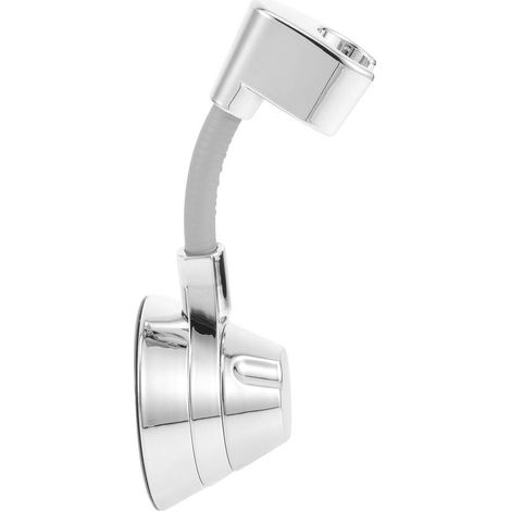 Support de pommeau de douche sans perçage OUNONA, support de douche universel, acier inoxydable, argent, angle réglable (1/5)