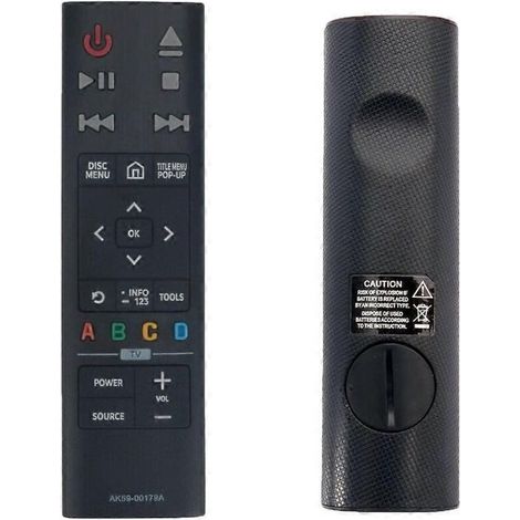 AK59-00179A compatible with remote controls of Samsung UBD-K8500/ZA and UBD-KM85C/ZA Blu-ray players. (1/4)