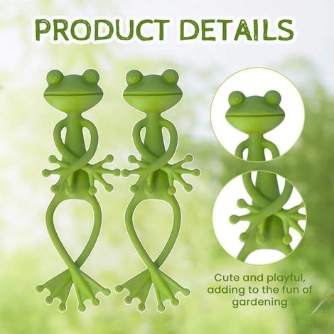 12 pièces support de plante de grenouille, support de plante de grenouille verte, plante grimpante câlinante, adapté, aux petites plantes en pot et