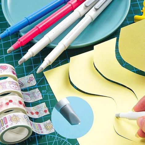 Scalpel,stylo cutter scrapbooking,pour papier,scrapbooking materiel,Tête de Couteau en Céramique, Blesse pas les Doigts Bricolage (1/4)