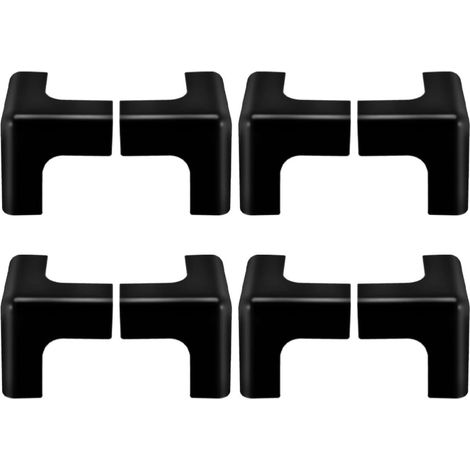 Protections d'angle de Table Antichoc en PVC Noir T en 8 Pièces sans Odeur Coussins de Bordure Sécurisés et Esthétiques pour Garçon et Filles et Animaux (1/5)
