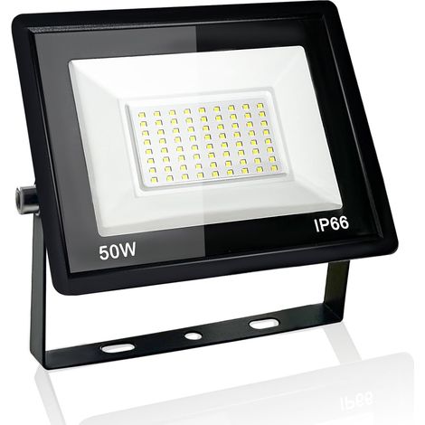 50W Projecteur LED Extérieur, IP66 Etanche Spot LED Extérieur, Éclairage Mural 6500K Blanc Froid, pour Jardin, Terrasse, Garage, Entrée (1/5)