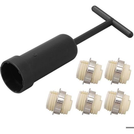 Support de Lampe en Céramique G9, Anneau en Alliage de Zinc, Douille de Base D'ampoule avec Outil de Retrait pour Remplacer Lampes (1/5)