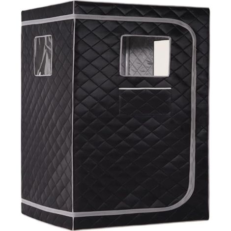 Kit de sauna portatif Tente de Sauna à Vapeur Portable, Tente de Sauna for 2 Personnes Double Pleine Grandeur, Spa à Domicile de Corps de Tentull de Sauna for la Détox de Relaxation sans Vapeur Tente (1/5)