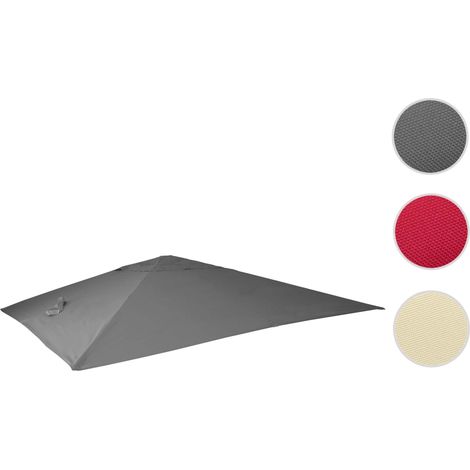Revêtement pour parasol de luxe HWC-A96, revêtement de remplacement, 3,5x3,5m (Ø4,95m) polyester 4kg violet (1/5)