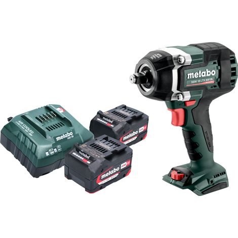 Metabo SSW 18 LTX 800 BL Visseuse à choc sans fil 18 V 800 Nm 1/2" Brushless + 2x batterie 4,0 Ah + chargeur
