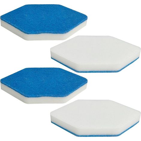 Lot de 4 recharges pour balai et serpillère de bain compatibles avec l'éponge multi-surfaces Vileda Bath Magic. (1/5)