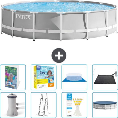 Intex Piscina Prism Frame Rotonda - 427x107 cm - 9-pezzi  S582 (1/4)