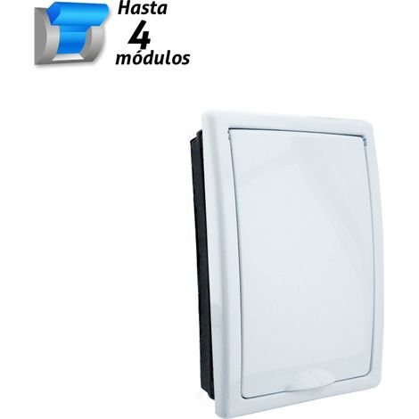 Cuadro eléctrico de empotrar 4 elementos blanco Solera Arelos 8694 (1/3)