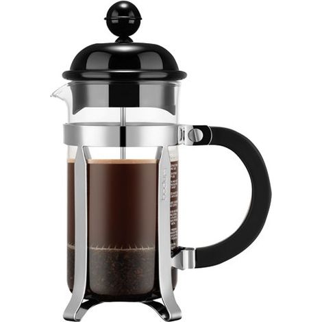 Cafetière à piston BODUM 1913-01-1 0,35 L 3 tasses noir et chrome (1/4)