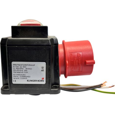 Schalter-Stecker-Kombination K900/TAZ/ST3/MOT bis 4 kW Aufbauschalter Holzspalter Schalter (1/5)
