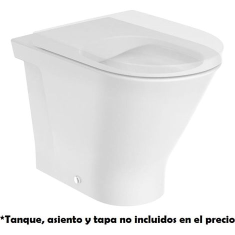 INODORO TANQUE ALTO ADOSADO A PARED 540MM THE GAP ROUND BLANCO (1/3)