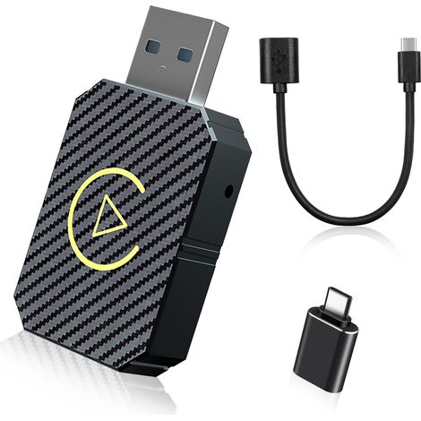 1 Adaptateur Sans Fil,Connectivité Bluetooth,Wi-Fi Intégré,Système Carplay,Android Auto,Véhicules Compatibles (1/5)