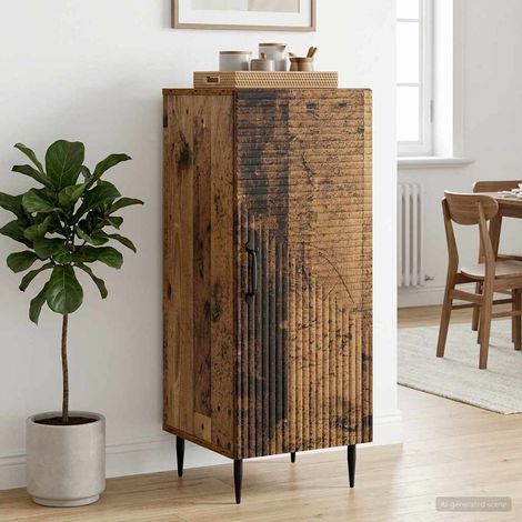 vidaXL Credenza Legno antico 33 x 34,5 x 89,5 cm Legno ingegnerizzato (1/5)