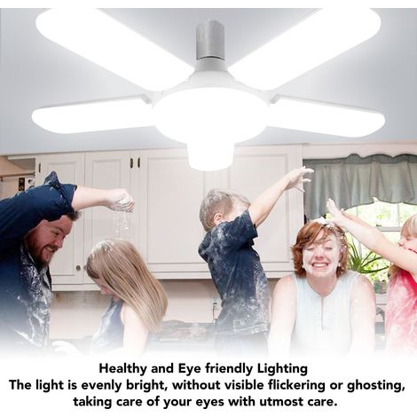 [Luminaire Garage LED] + [Modèle 100W] + [5 Panneaux Flexibles /8000lm] (1/5)