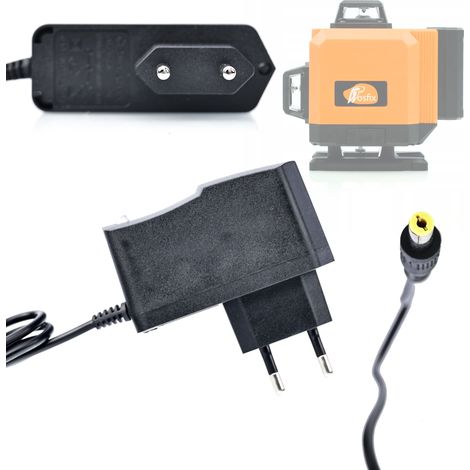 Rosfix Chargeur pour Niveau Laser – 5V 2,5A, Fiche 5x1,97x14 mm LED de Charge Protection Surtension compatible avec niveaux laser Rosfix, Hilda, Pracmanu, Heckermann