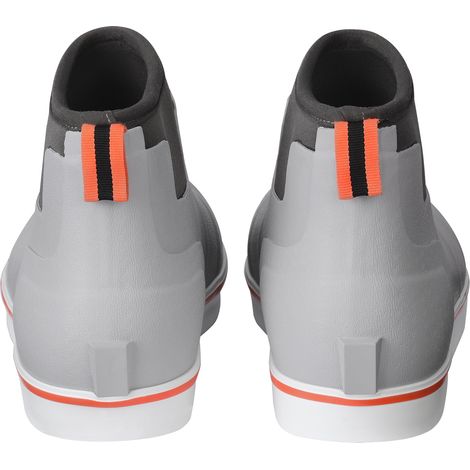 Mophorn Botas de cubierta para hombre, botas de lluvia impermeables para pesca, zapatos de trabajo de goma antideslizantes con tobillo, calzado aislante para jardinería contra el barro, talla 12 EE (1/5)