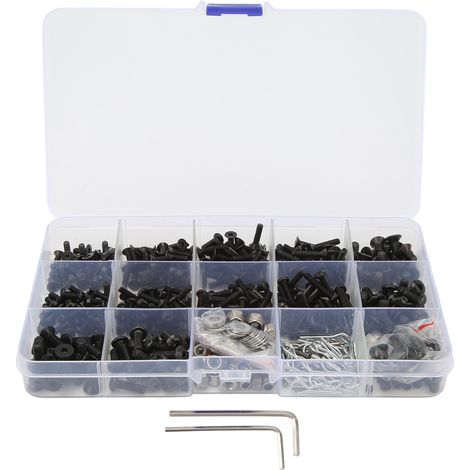 Kit de vis RC universel 522 pièces pour voitures Traxxas Axial 1/8 1/10 - Assortiment complet de boulons de rechange (1/5)