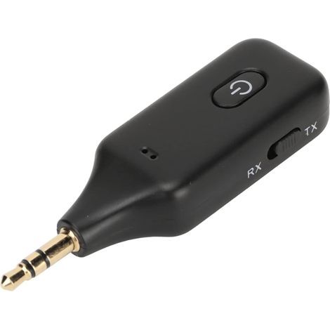 Adaptateur Bluetooth Voiture Aux 3,5mm Jack,Bluetooth V5.1 RX TX Recepteur Transmetteur Kit Main Libre Voiture,Emetteur Bluetooth pour Système Stéréo,PC,TV,Audio,Autoradio,Voiture,Musique,GPS (1/5)