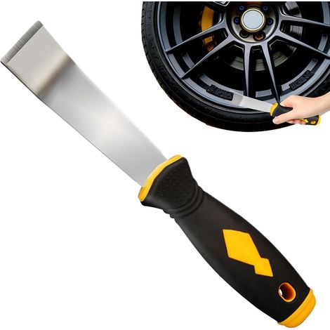 Décolleuse de poids de roue Poignée antidérapante en acier inoxydable Outil dépose poids équilibrage pneu automobile Pour véhicule camion camping-car SUV maison garage atelier et industriel (1/5)