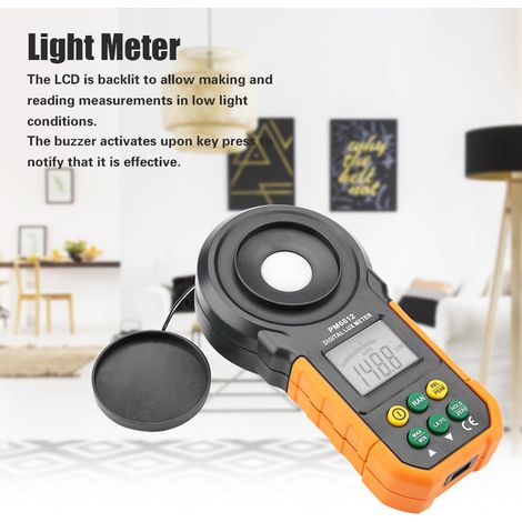 PEAKMETER PM6612 Hochpräzises digitales Luxmeter, 200.000 Lux, professionelle Helligkeitsmessung (1/5)