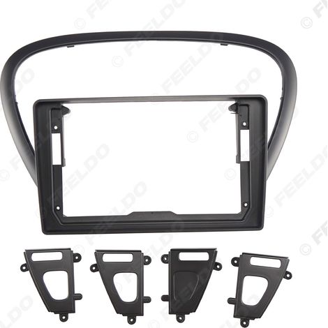 Kompatibel mit Peugeot 607 2004-2010 Navigationsrahmen, Android Großbildschirm-Audio-Video-Modifikationspanel-Trägerrahmen, 9 Zoll. (1/4)