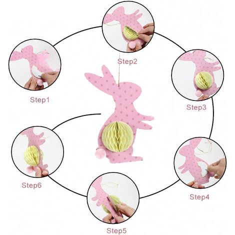 Décoration de Pâques créative pour la maison ou le dortoir, durable et résistante. (1/4)