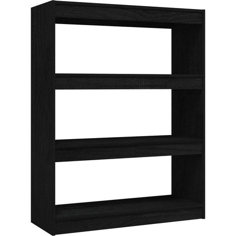 Maison Exclusive - Bücherregal/Raumteiler Schwarz 100x30x103 cm K
