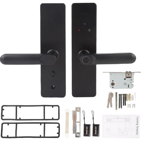 Decdeal Support für Fingerabdrucktüren für Tuya Smart Passwort IC -Karten Mechanische Schlüssel -App -Verriegelung Keyless Entry Home Apartment