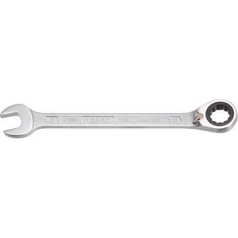 Llave  de  carraca  combinada  Hazet  606  SW  27mm  L.359,2mm  reversible,  anillo  15  grados  -  606-27