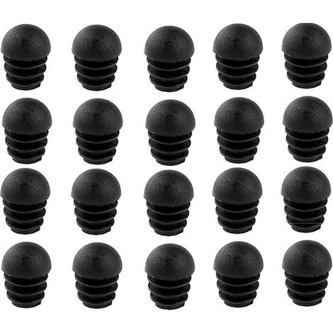 Lot de 32 patins de chaise QttvbTna, caoutchouc antidérapants, amortisseurs, épaisseur 19 mm, noir