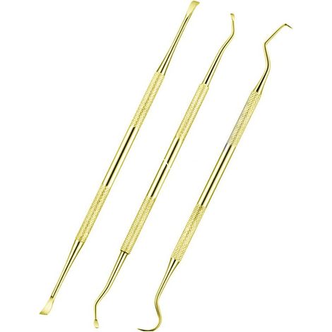 Outil De Nettoyage Dentaire Pour Chien - Sonde À Angle Courbé - Cure-Dent En Acier Inoxydable - Lot De 3 (1/5)
