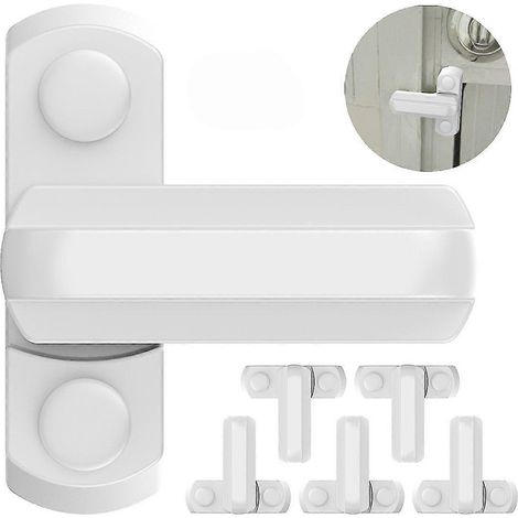 6 stücke Sicherheit Fenster Lock Schärpe Jammer T-förmigen Zink-legierung Fenster Tür Sicherheit Schärpe Lock Griff Latch Ch (1/5)