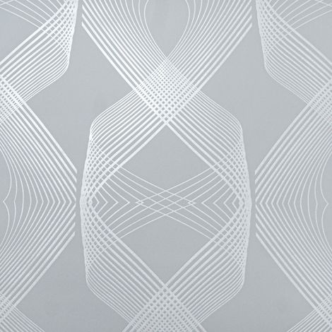 Ribbon Wave Wallpaper Glitter Shimmer Effect Non-Woven (1/4)