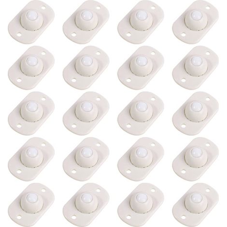 Roulettes Pivotantes Autocollantes 20 Pièces Petites Roulettes Mini Roulettes Pivotantes Auto-Adhésives Roulettes de Rotation à 360 ° Roulettes à Billes Autocollantes Mini Roulettes Pivotantes (1/5)