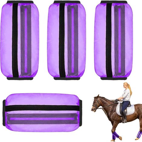 Bottes anti-mouches pour chevaux – Leggings respirants en et bandes de jambe pour écuries et pâturages pour la prévention des mouches pour les écuries et les pâturages (1/5)