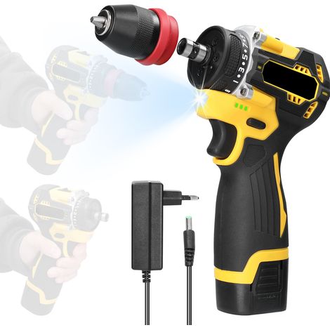 Perceuse-Visseuse Électrique Multifonction 2 en 1 au Lithium 16, 8 V, Moteur sans Balais, Couple de 45 Nm (1/5)