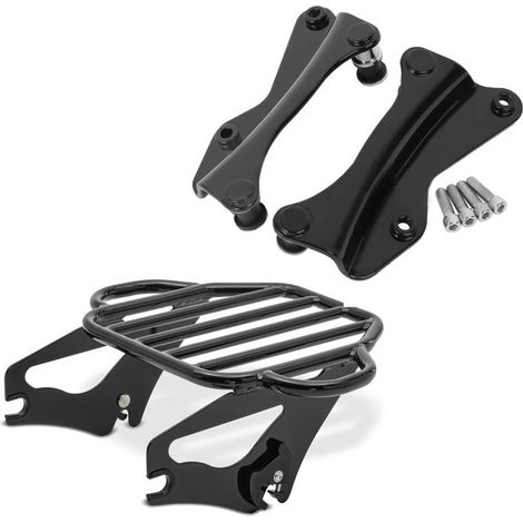 Portapacchi per Harley Davidson Touring 14-25 + Kit di Montaggio Craftride KI nero