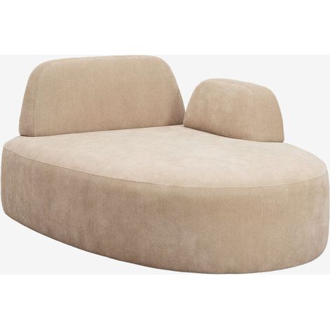 Module chaise longue droit avec accoudoir pour canapé modulaire tapissé Giorgia SKLUM (1/5)