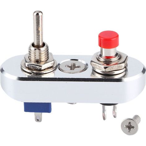 Bouton-poussoir momentané interrupteur à réinitialisation automatique 3 broches 2 positions bascule 220 V 3 A