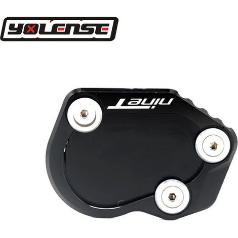 (Noir) Compatible avec BMW R Nine T R nineT Rnine T RNINET 2014-2016 - Béquille latérale d'extension - Plaque de support - Agrandissement de la béquille maxpower (1/4)